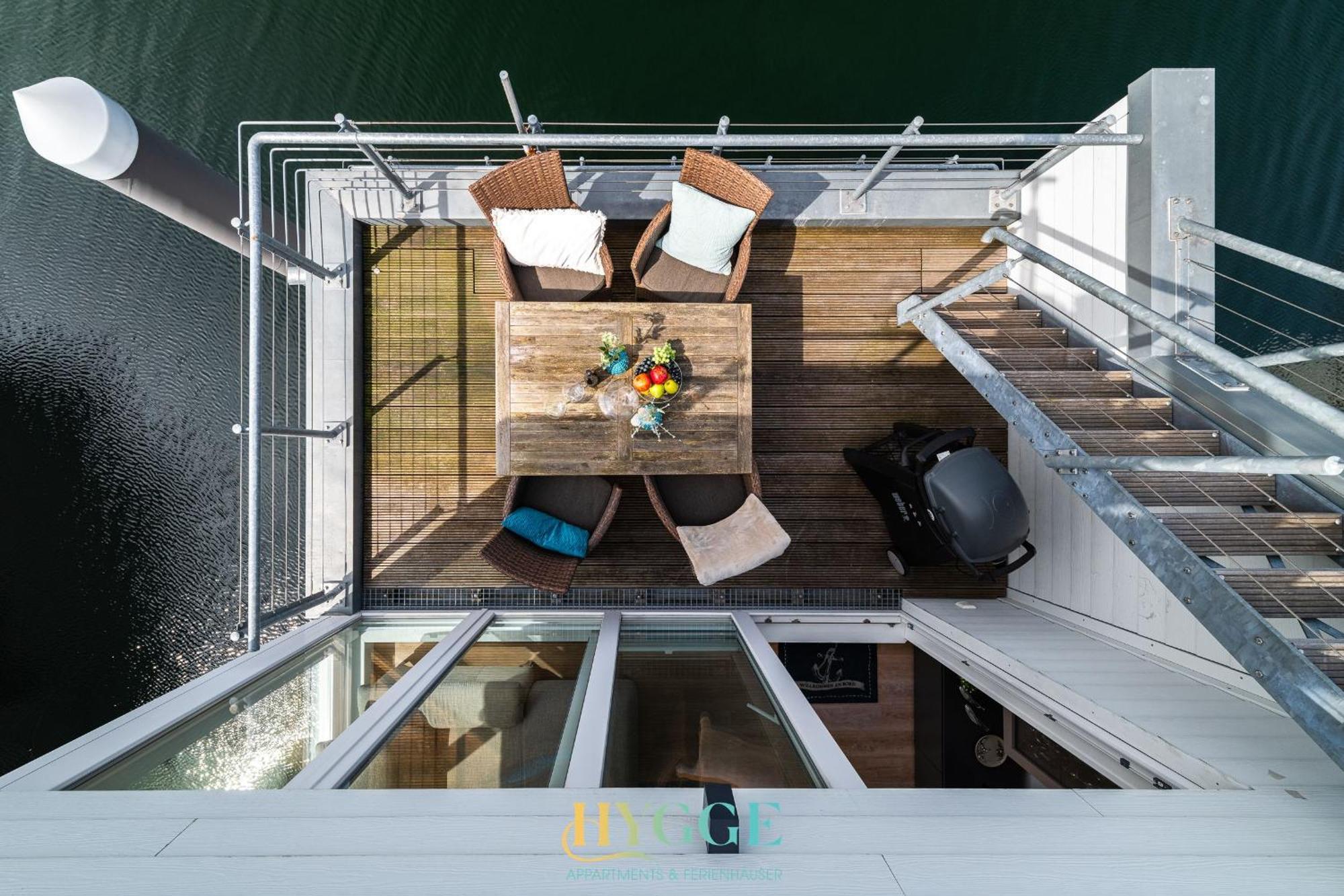 Schwimmendes Haus - An Bord Zwei Hotel Olpenitz Bagian luar foto